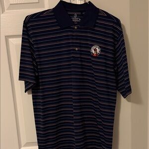 Classic Navy Striped Polo Shirt Pinehurst 2